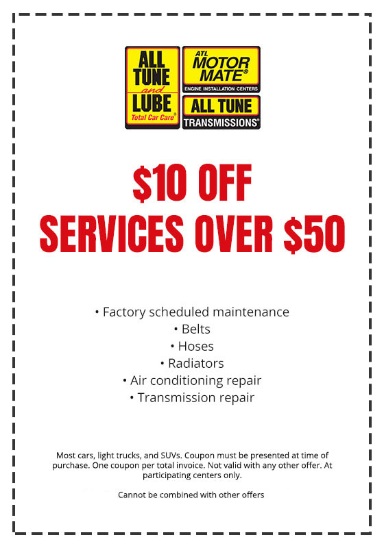 service coupon - All Tune and Lube
